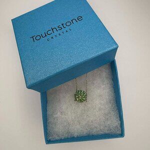 Touchstone Crystal by Swarovski Birthstone Necklace | August | NIB | Peridot